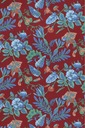 Шелковый нагрудный платок бордового цвета с цветочным принтом Lancerto M.889