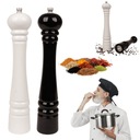 ДЕРЕВЯННЫЕ РУЧНЫЕ МЕЛЬКИ ДЛЯ СОЛИ И ПЕРЦА 32 СМ, ЛАКИРОВАННЫЕ НАБОР