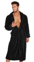 Халат 130 Мужской L, Черный Пух