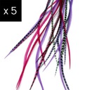 5 перьев для волос - сета королевы