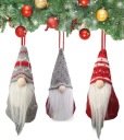 РОЖДЕСТВЕНСКИЙ ЭЛЬФ, САНТА ГНОК, КУЛОН В СКАНДИНАВСКОЙ ШЛЯПЕ, НАБОР ИЗ 3 ШТ.