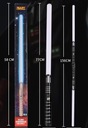 Svetelný meč (RGB STICK) inýso zvukom Materiál kov plast