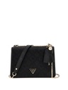 Guess элегантная женская сумочка JENA черная с тиснением логотипа