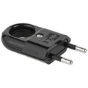 Плоская вилка с держателем, черная WTP2C-2 URZ3014