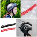 2 SZT. ZDEJMOWANE RED BELTS NA HELMET W STYLU VINTAGE ACCESSORY MOTORCYCLE  photo 12