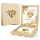 Просьба засвидетельствовать позолоченное СВАДЕБНОЕ ПРИГЛАШЕНИЕ