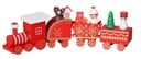 ДЕРЕВЯННЫЙ РОЖДЕСТВЕНСКИЙ ЛОКОМОТИВ С ВАГОНАМИ