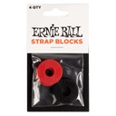 ERNIE BALL 4603 Strap Lock для гитары, четыре эластичных резиновых чехла