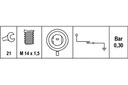 SENSOR DE PRESIÓN ACEITES 12X1.5 HELLA 6ZL 003 259-601 CONMUTADOR DE PRESIÓN 