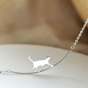 Ожерелье CAT CAT Серебряная цепочка Нежная