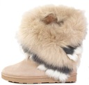 БЕЖЕВЫЕ ТЕПЛЫЕ СНЕЖНЫЕ БОТИНКИ НА МЕХЕ 40