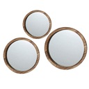 Lustro ścienne łazienkowe komplet 3 szt okrągłe