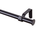 Карниз для штор Oslo 200см одинарный 19мм черный металл