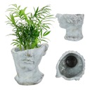 ЦВЕТОЧНЫЙ ГОРШОК КРЫШКА ГОЛОВКИ БЕТОННАЯ СКУЛЬПТУРА НАСТОЛЬНЫЙ ИНСТРУМЕНТ ВИНТАЖНЫЙ АНТИКВАРИАТ