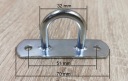 КРІПЛЕННЯ БРЕЗЕНТА ТВЕРДИЙ ВУХО NA ТРОС 32MM X70MM 10 VNT.  (18607804244) фото min 9