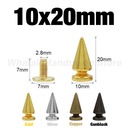 Заклепки с шипами-пулями для кожаных заклепок в стиле панк и крутые шипы в стиле панк для