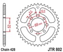 JT ENGRANAJE PARTE TRASERA 802 39 SUZUKI TS 80 81-82, DS 78-79, KAWASAKI KE 100 08-01, 