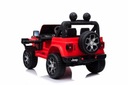 Auto na akumulator Jeep Wrangler Rubicon Czerwony Maksymalne obciążenie 35 kg