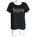 Футболка AMISU с принтом, размер EU 42, черная