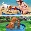 Bazén pre psa XL ZVIERATÁ SKLADACÍ ĽAHKÝ SILNÝ 120x30cm Výška produktu 30 cm