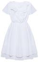ELEGANCKA LEKKA ZWIEWNA SUKIENKA Z ŻABOTEM UROCZYSTOŚCI r 122 3885