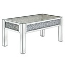 ЖУРНАЛЬНЫЙ СТОЛИК ГЛАМУР ЗЕРКАЛО С ХРУСТАЛОМ