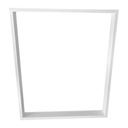 НОЖКА, НОЖКИ СТОЛА, МЕТАЛЛ ПРОФИЛЬ ЛОФТ 50х72 БЕЛЫЙ ПРОФИЛЬ 6Х2