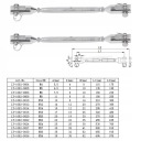 2PCS JAW TURNBUCKLE JAW I ZLACZ З'ЄДНАНА ZE СТАЛІ НЕРЖАВІЙКА КОЛОДКИ R3  (18319657128) фото min 10