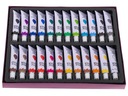 Akrylové farby umelecké viacfarebné 24 tuby Značka Kik