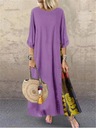 Vintage šaty v etnickom štýle pre ženy Dlhé šaty Lo Dominujúci materiál bavlna