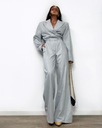 Obleková kombinéza La Milla svetlo šedá široká nohavica veľkosť XS/S Dominujúca farba sivá