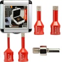 НАБОР АЛМАЗНЫХ КОРОНОЧНЫХ ПИЛОВ ДЛЯ УКЛАДКИ ПЛИТКИ, 5 шт.