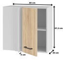 Кухонный шкаф верхний угловой левый/правый Дуб Сонома для комплектов 60 см