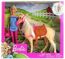 BÁBIKA BARBIE S KOŇOM KÔŇ FXH13 Značka Barbie