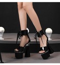 Dámska móda Elegantné letné sandále na vysokom podpätku 252251 Dominujúca farba viacfarebná