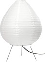 LAMPA STOŁOWA IVAN BIAŁA 40W E14 PAPIEROWA 38 CM