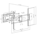 Прочное поворотное крепление для ЖК-телевизоров с диагональю 55–120 дюймов, грузоподъемность 120 кг.