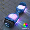 Электрический скейтборд Hoverboard GYROOR G11 BLUE Led Bluetooth Приложение