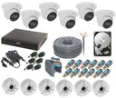 Комплект системного мониторинга Dahua 5MPX 6 камер Держатели 4 в 1 Диск PFA130-E