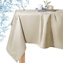 СКАТЕРТЬ САДОВАЯ СТОЙКАЯ К ПЯТЯНИЯМ 140x240 ВОДОНЕПРОНИЦАЕМАЯ ТЕРРАСА БАЛКОН СНАРУЖИ БЕЖЕВАЯ