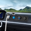 ПАНЕЛЬ ГНІЗДО ПРИКУРЮВАЧА ВОЛЬТМЕТР ЗАРЯДНИЙ ПРИСТРІЙ 2X USB ВИМИКАЧ 4W1  (18868405754) фото min 9