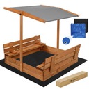 ПЕСОЧНИЦА С КРЫШЕЙ, ДЕРЕВЯННАЯ ПРОПИТКИ, ЗАКРЫТАЯ, 120 см, ПРОИЗВОДИТЕЛЬ