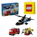 LEGO CITY 60462 С ПОЖАРНОЙ МАШИНОЙ ВЕРТОЛЕТОМ И ПОДВОДНОЙ ЛОДКОЙ + СУМКА