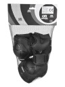 Роликовые коньки 3в1 RAVEN Singer черный красный 37-40 протекторы гаусса шлем для улицы