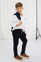 Čierne elegantné chlapčenské nohavice slim beztlakové gumička veľ. 116 Kód výrobcu spodnie wizytowe