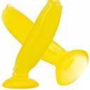 Żółty banan gładkie żelowe dildo z przyssawką Maksymalna średnica 3.5 cm