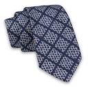 Классический галстук ALTIES темно-синего цвета в клетку