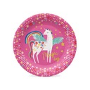 Бумажные тарелки Fairy Unicorn, 23 см, 8 шт., PAW