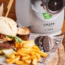 ПОЛЬСКАЯ МЯСОРУБКА SMAPP 489.8 ГРАФИТ, 3 СИТКА, НАСАДКА ДЛЯ МАСЛА