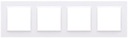 Ramka poczwórna Simon 10 CR4/11 biały